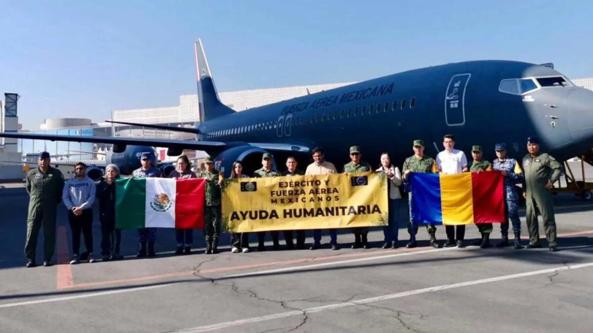 Avion de apoyo para mexicanos en Ucrania